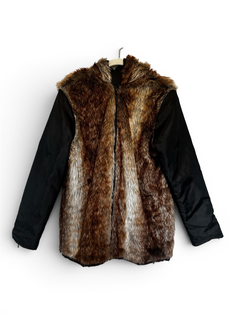 Faux Fur and Black Jacket